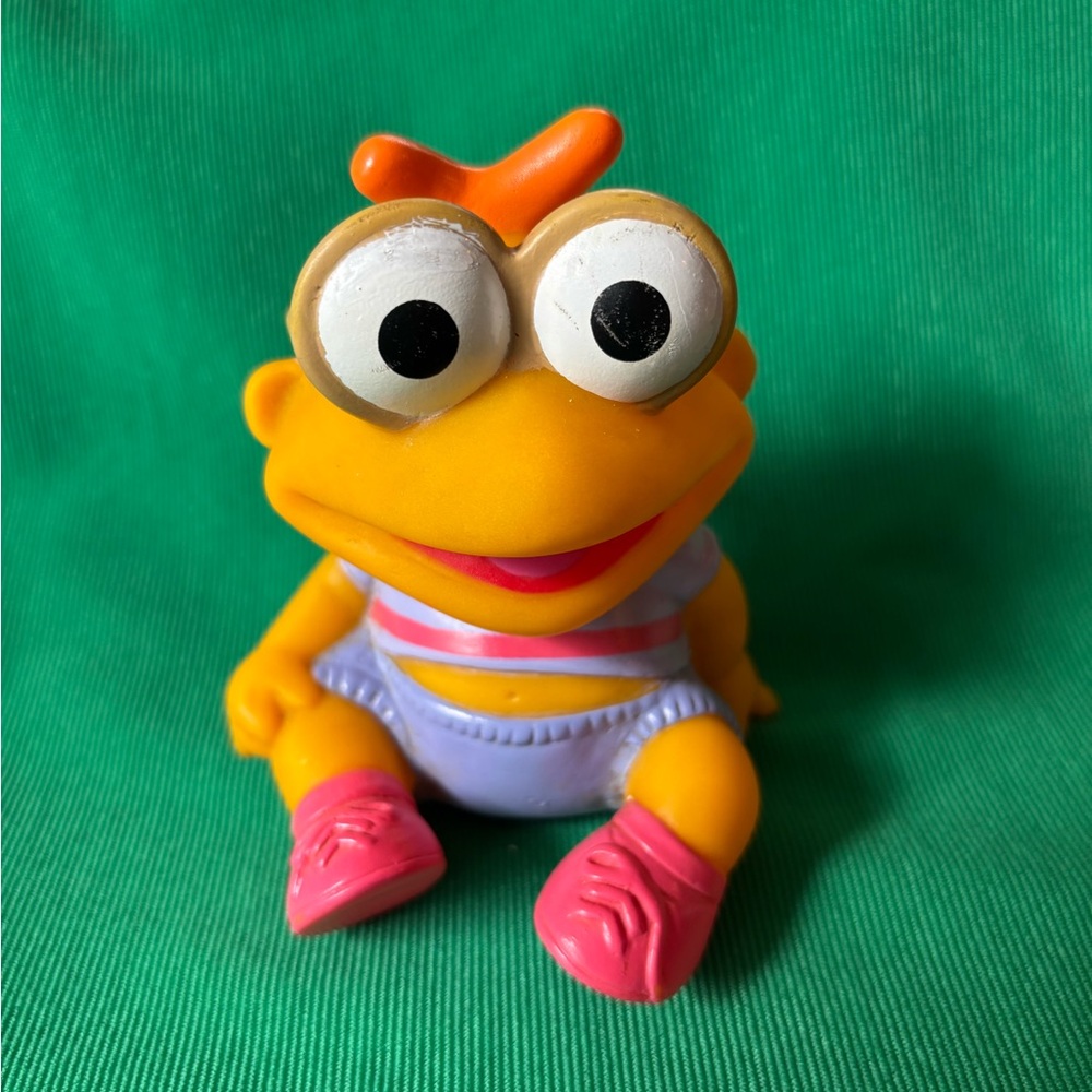 Vintage 1985  Muppet Babies Baby SKEETER  Vinyl Rubber Figure Toy 4” HTF